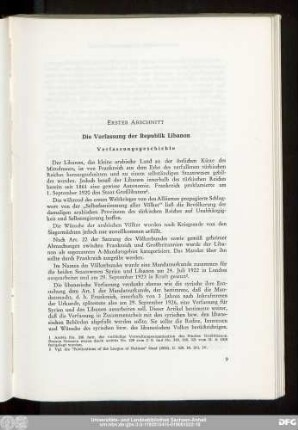 Erster Abschnitt Die Verfassung der Republik Libanon