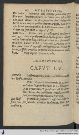 Caput LV. De Executione.