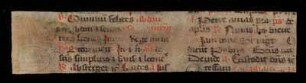 Liber ordinarius missae et officii (Fragment)
