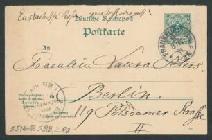 Brief an Laura Peters : 08.12.1891