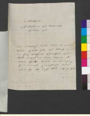 Brief von Gottschild, Johanne Sophie Friederike an Goethe, Johann Wolfgang von