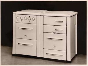 Oranier "Karat" Herdkombination, Elektroherd "674 / E", Dauerbrandherd "1553 D" der Frank'schen Eisenwerke AG
