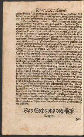 Das Sechs und dreyssigst Capitel.