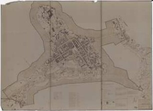 Grünplanung Ratzeburg: Planungsunterlage: Bebauungs- und Sanierungsplan Insel 1:1000