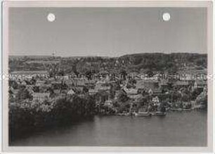 Ratzeburg, Blick vom Wasserturm auf die Stadt