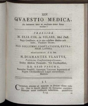 [III. Quaestiones Medicae.] [XXV. - XXX.]