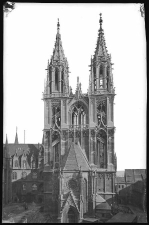 Meißen. vollendete Westtürme d. Domes