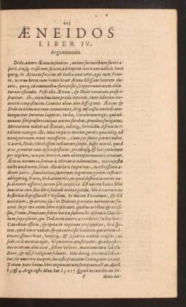 Aeneidos Liber IV.