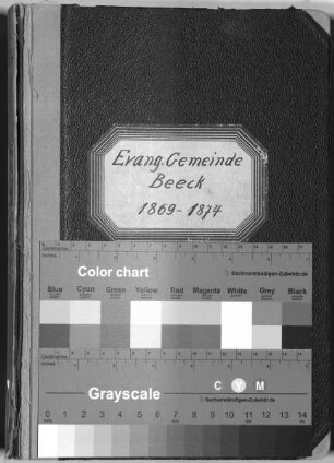 Evangelische Gemeinde Beeck: Taufen 1869 - 1874