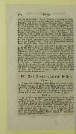 IX. Das Großherzogthum Hessen