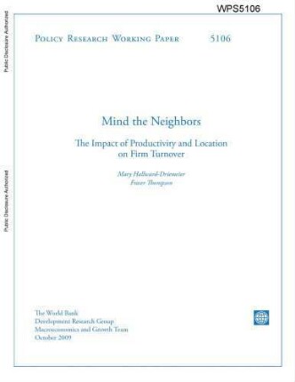 Mind the neighbors : the impact of productivity and location on firm turnover