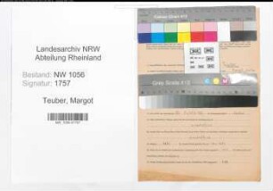 Entnazifizierung Margot Teuber , geb. 07.09.1913 ()