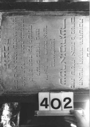 Grabstein 402 (Detailaufnahme)