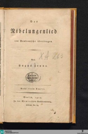 Das Nibelungenlied