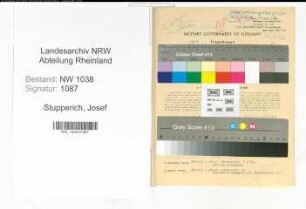 Entnazifizierung Josef Stupperich , geb. 16.06.1899 (Kaufmann)