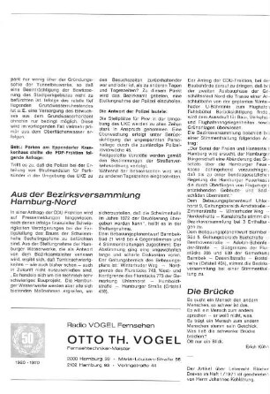 Aus der Bezirksversammlung Hamburg-Nord