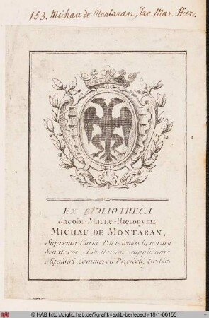 Wappen des Jacob Maria Hieronymus Michau de Montaran