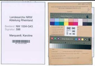 Entnazifizierung Karoline Marquardt , geb. 06.03.1904 ()