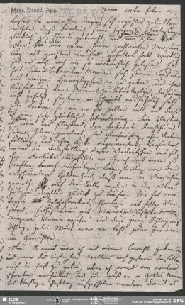 Eigenh. Brief von Dorothea von Schlegel an August Wilhelm von Schlegel, Wien, 24.02.1810