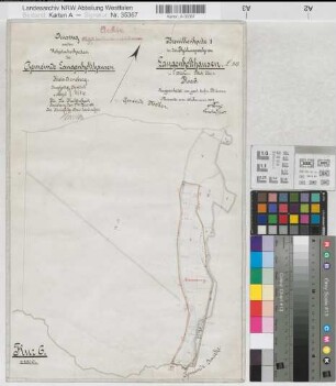 Langenholthausen (Balve), Teilung Langenholthausen, Bl.1 Brouillonkarte Flur 6