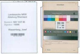 Entnazifizierung Josef Wassenberg , geb. 06.05.1904 (Strassenbahner)