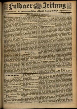 Ausgabe vom Dienstag, den 26. September 1899.