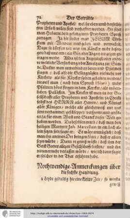 Nothwendige Anmerckungen über die sechte Handlung.