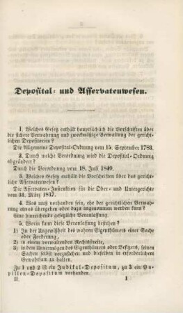 Deposital- und Asservatenwesen