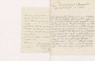 Georg Christoph von Drechsel an Karoline Luise von Baden (Gießen)