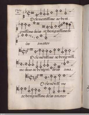 Philippus de Monte : O clementissime ac benignissime deus