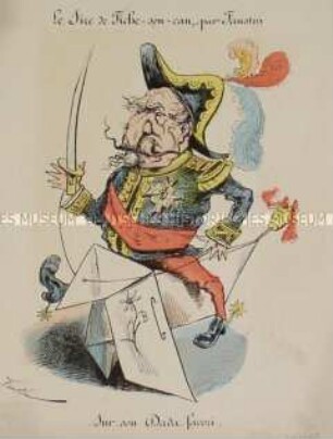 Le Sire de Fiche-son-can par Faustin - Karikatur auf Napoleon III.