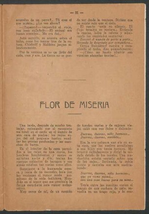 Flor de miseria