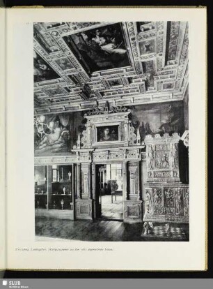 Moritzburg. Landesgalerie. Hochzeitszimmer aus dem 1882 abgebrochenen Talamt
