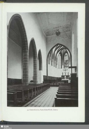 Kaiserslautern, Franziskanerkirche, Inneres
