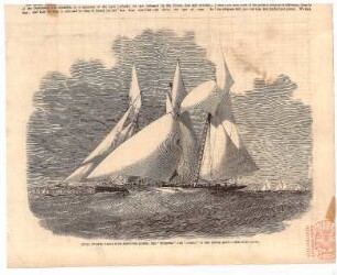 Royal Thames Yacht Club Schooner Match: "Wildfire" and "Vestal' in the lower hope