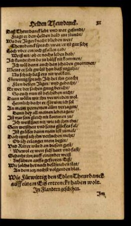 Wie Fürwittig den Edlen Theurdanck auff einem Eiß ertrenckt haben wolt.