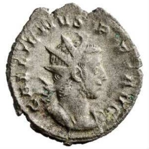 Münze, Antoninian, 258 - 259 n. Chr.