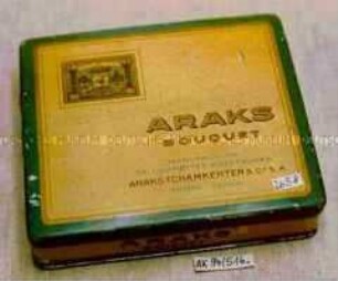 Blechdose für 100 Stück Zigaretten "ARAKS BOUQUET"