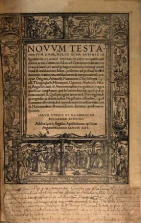 Novvm Testamentvm Omne, [1/2]