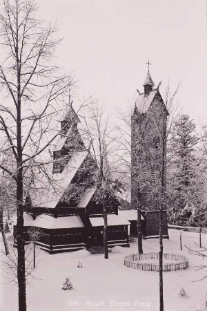 Stabwerkkirche aus Vang am Mjösensee