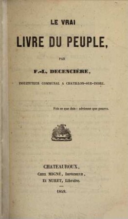 Le vrai livre du peuple