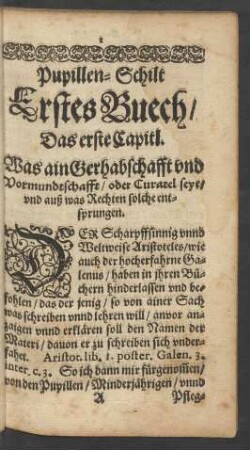 Pupillen-Schilt Erstes Buech ...