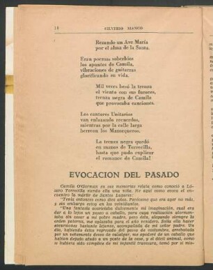 Evocación del pasado