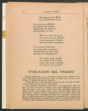 Evocación del pasado