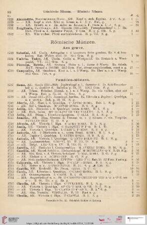 Römische Münzen (Nr. 3733 - 4243)