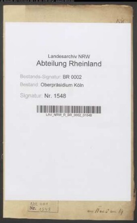 Anstellungsgesuch des Freiherrn von Hocherbach auf dem Haus Wissen bei Siegburg
