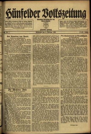 Ausgabe vom Mittwoch, den 02. Februar 1921.