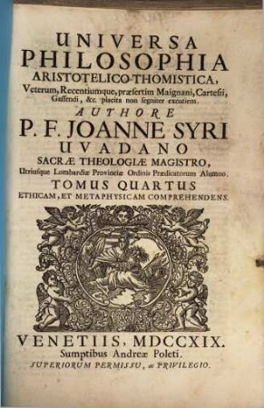 Universa philosophia Aristotelico-Thomistica, 4