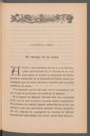 Capítulo CXXV - El castigo de la culpa