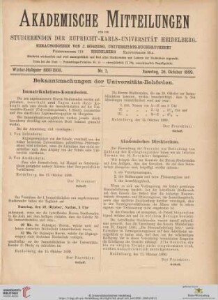 Nr. 2 (28. Oktober 1899)